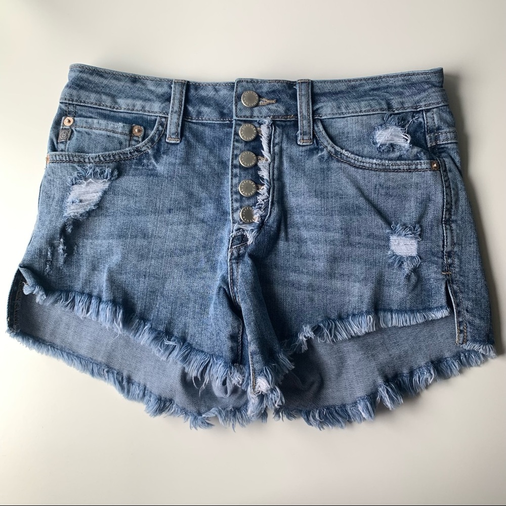 JustUSA Button Fly Denim Shorts